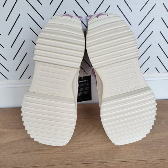 ⭐Converse Run Star Hike Hi Platform 6 Women Shoes Sneaker Purple Glitter A10096C - Picture 7 of 12